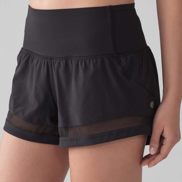 Lululemon Womens Black Pace Perfect 3" Shorts Size 6 - Picture 9 of 9
